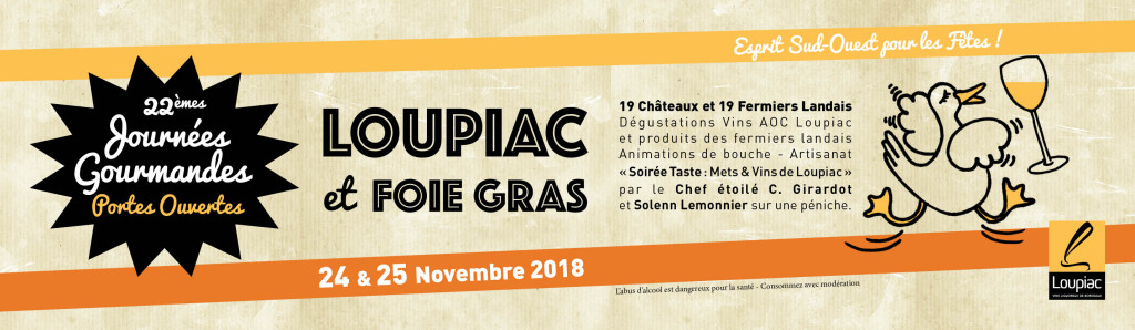 Portes ouvertes Loupiac foie gras du 24 et 25 novembre 2018